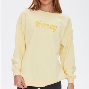 Forever 21 - Embroidered Honey Pullover - Size S
